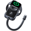 USAMS ŁADOWARKA INDUKCYJNA 2W1 POWERBANK DO APPLE WATCH IPHONE 1200MAH