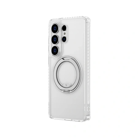 Etui AMAZINGTHING Titan Pro MagSpin Drop Proof Case na Samsung S26 Ultra kompatybilne z MagSafe - przezroczyste