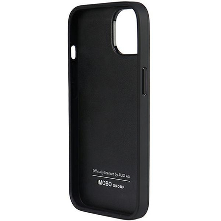 Etui Audi Genuine Leather na iPhone 14 - czarne AU-TPUPCIP14-Q8/D1-BK