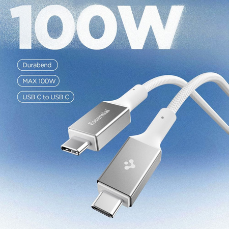 SPIGEN EB10010CC ESSENTIAL TYPE-C CABLE 100W 100CM WHITE