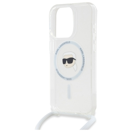 KARL LAGERFELD ETUI DO IPHONE 16 PRO 6.3 HARDCASE TRANSPARENT CROSSBODY