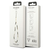 Guess zawieszka GUSTBCKH Phone Strap czarno-biały/black-white Heishi Beads