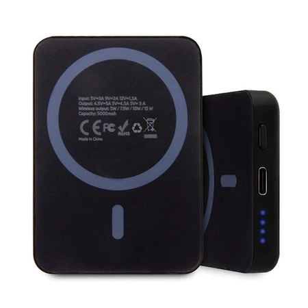 Powerbank indukcyjny BMW M Collection MagSafe 15W 5000mAh + kabel - czarny