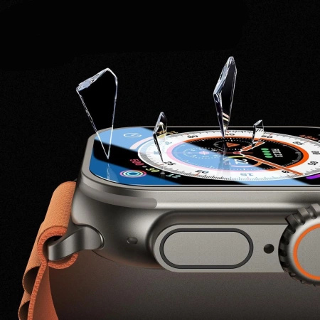 Szkło hartowane Tech-Protect Easy Set+ 2-pack na Apple Watch Ultra 1 / 2 49 mm - przezroczyste