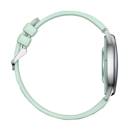 Smart Watch COLMI L28 (Srebrno-zielony + zielony pasek skórzany)