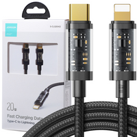 Joyroom kabel przewód USB Typ C - Lightning PD 20W 1.2m czarny (S-CL020A12-black)