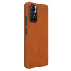 Nillkin Qin Case etui do Xiaomi Redmi Note 11T 5G / Note 11S 5G / Note 11 5G (China) / Poco M4 Pro 5G osłona na aparat kabura pokrowiec obudowa z klapką brązowy