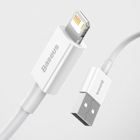 Baseus Superior kabel USB - Lightning 2,4A 0,25 m Biały (CALYS-02)