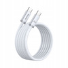 MCDODO KABEL USB-C USB-C SZYBKIE ŁADOWANIE USB TYP C 240W 2M LED BIAŁY
