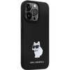 Etui Karl Lagerfeld KLHCP13XSMHCNPK na iPhone 13 Pro Max 6.7" - czarne Silicone C Metal Pin