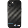 Etui BMW BMHCP13M22NBCK na iPhone 13 - czarne Leather Carbon