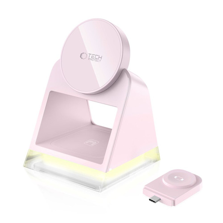 TECH-PROTECT ŁADOWARKA QI15W-A43 3IN1 DO MAGSAFE DO IPHONE 12 13 14 15 MINI