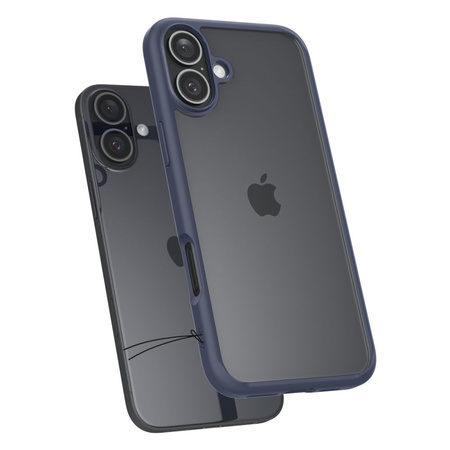 SPIGEN ULTRA HYBRID ETUI DO IPHONE 16 Z OCHRONĄ I Z PRZEZROCZYSTYM TYŁEM