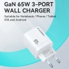 WOZINSKY ŁADOWARKA 65W SIECIOWA 2X USB-C DO TELEFONÓW I URZĄDZEŃ MOBILNYCH