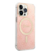 Guess zestaw ładowarka MagSafe + etui do iPhone 13 Pro Max 6,7" różowe 4G Print (GUBPP13XH4EACSP)