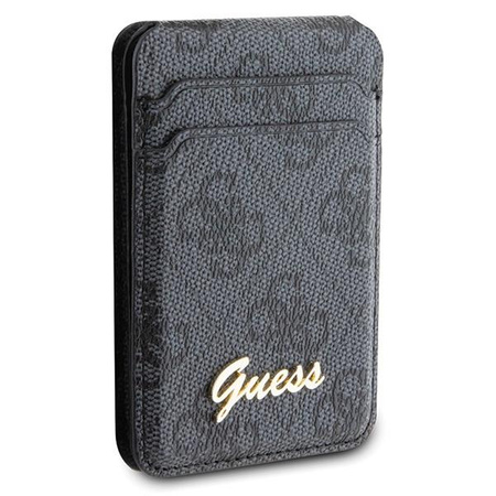 Etui Guess Wallet Card Slot Stand GUWMSHG4SHK - czarne MagSafe 4G Classic Logo