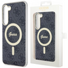 Etui Guess GUHMS23SH4STK S23 S911 - czarne 4G MagSafe
