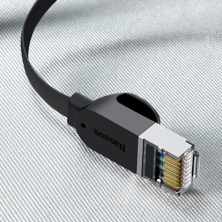 BASEUS PŁASKI KABEL SIECIOWY ETHERNET RJ45 DO GIGABITOWY INTERNET 1M CAT 6