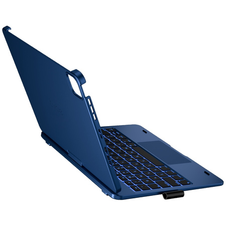 Etui Typecase Flexbook Touch z klawiaturą do iPad Pro 11" 2024/2025 ciemny niebieski