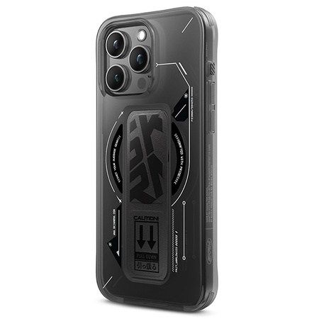 Skinarma etui Helio iPhone 16 Pro 6.3   Magnetic Charging + Grip Stand czarny/black