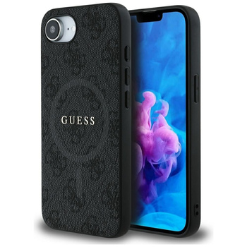 GUESS ETUI RING CLASSIC LOGO DO IPHONE 16E DO MAGSAFE Z MAGNETYCZNYM
