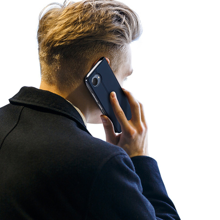 Dux Ducis Skin Pro etui Realme C30 / Realme Narzo 50i Prime pokrowiec z klapką portfel na kartę podstawka niebieskie