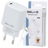 Beline Ład. siec. 1x USB-C 20W + kabellightning biała /white PD3.0 BLNCW20L