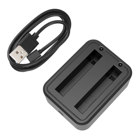 PULUZ ŁADOWARKA USB DO INSTA360 X3 ZASILANIE DWUKANAŁOWE SZYBKIE ŁADOWANIE