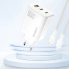 DUDAO ŁADOWARKA SIECIOWA 65W GAŃ 2 x USB-C 1 x USB-A DO TELEFONÓW PD