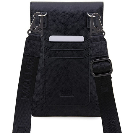 Karl Lagerfeld Torebka KLWBSAKCPMKczarny/black Saffiano Karl & Choupette