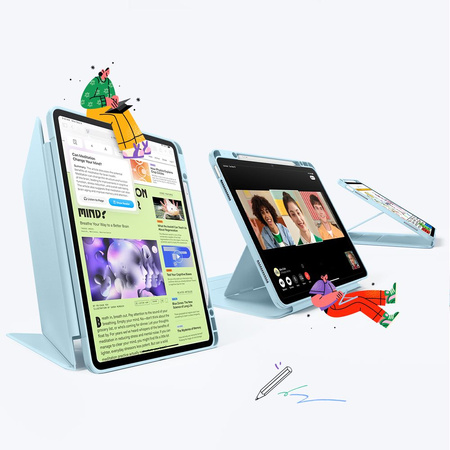 ESR ETUI FLIP HYBRID DO IPAD AIR 13 1 2 2024 2025 Z DOSTĘPEM DO PRZYCISKÓW