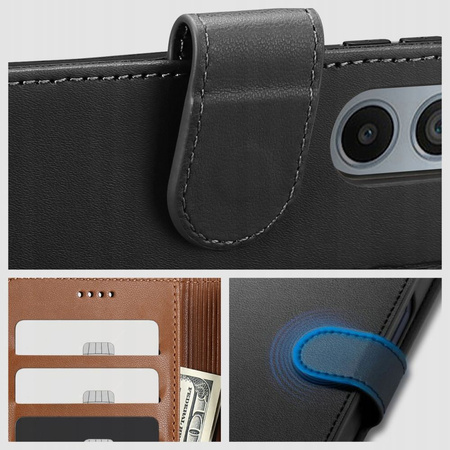 TECH-PROTECT ETUI WALLET POKROWIEC DO GALAXY M15 5G CZARNY FUNKCJONALNE