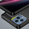 Carbon Case etui do T-Mobile Revvl 6 5G elastyczny silikonowy karbonowy pokrowiec czarne