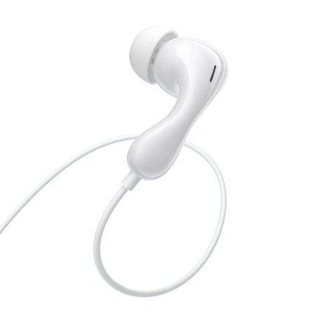 Słuchawki Baseus Encok CZ20 dokanałowe przewodowe USB-C - białe