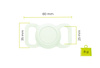Mobile Origin AirTag Pet Collar, luminous green