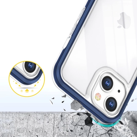 HURTEL ETUI 3IN1 DO IPHONE 13 MINI POKROWIEC ŻELOWY Z RAMKĄ PRZEŹROCZYSTY