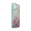 HURTEL ETUI DESIGN CASE DO IPHONE 12 PRO MAX KWIATY ZIELONE OCHRONA 9H
