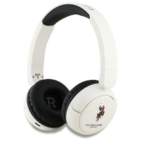 U.S. POLO ASSN. SŁUCHAWKI NAUSZNE BLUETOOTH CASE DO TELEFONÓW BIAŁE Z LOGO