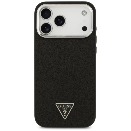 GUESS ETUI GLITTER TRIANGLE LOGO MAGSAFE DO IPHONE 17 PRO MAX ELEGANCKA