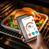 Termometr kuchenny Meatmeet S Pro z aplikacją Bluetooth/WiFi do grilla piekarnika wędzarni - szary
