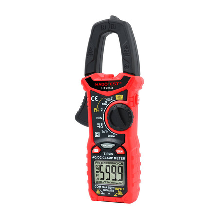 HABOTEST MIERNIK CĘGOWY CYFROWY HT206D DO POMIARÓW ELEKTRYCZNYCH TRUE RMS