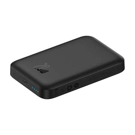 Powerbank bezprzewodowy Baseus Magnetic Wireless Charging 20W z MagSafe i USB-C - czarny