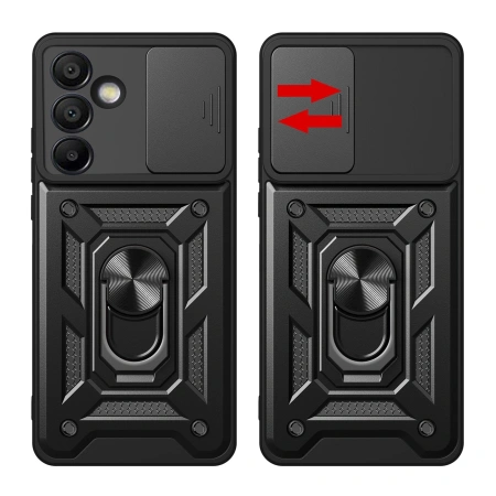 HURTEL ETUI HYBRID ARMOR DO SAMSUNG GALAXY A56 Z OSŁONĄ APARATU I PODSTAWKĄ