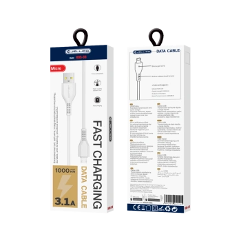 JELLICO kabel KDS-30 Micro USB 3.1A 1M Biały