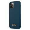 Guess GUHCP12LLSLMGBL iPhone 12 Pro Max 6,7" niebieski/blue hardcase Metal Logo Script