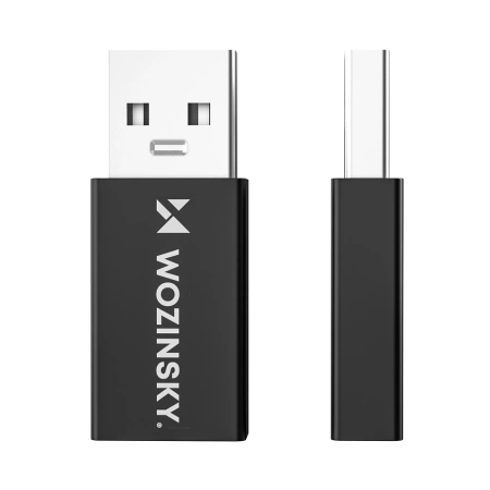 Adapter Wozinsky WAAC-01 USB-A - USB-C OTG - czarny