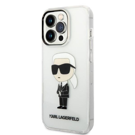 Karl Lagerfeld KLHCP14XHNIKTCT iPhone 14 Pro Max 6,7" transparent hardcase Ikonik Karl Lagerfeld