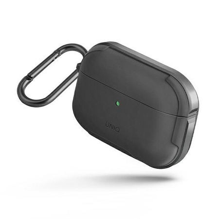 Etui Uniq Valencia na AirPods Pro - szare grey Antimicrobial