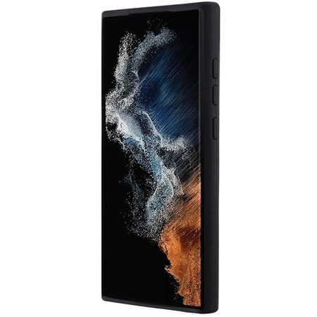 Etui Karl Lagerfeld Silicone Choupette Metal Pin na Samsung Galaxy S23 Ultra - czarne