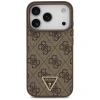 GUESS ETUI LEATHER 4G TRIANGLE STRASS MAGSAFE DO IPHONE 17 PRO POKROWIEC